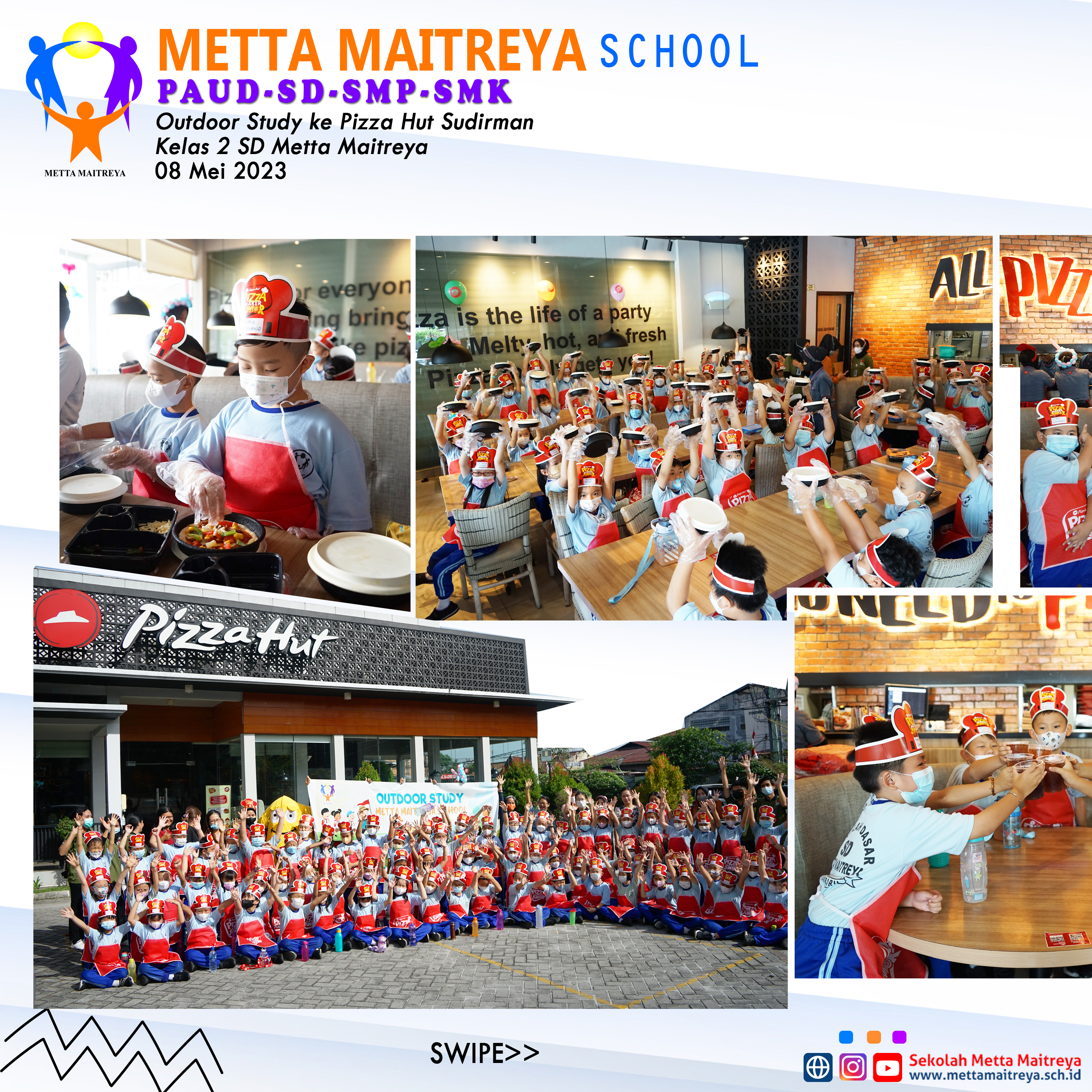 Outdoor Study ke Pizza Hut Sudirman Kelas 2 | SD Metta Maitreya